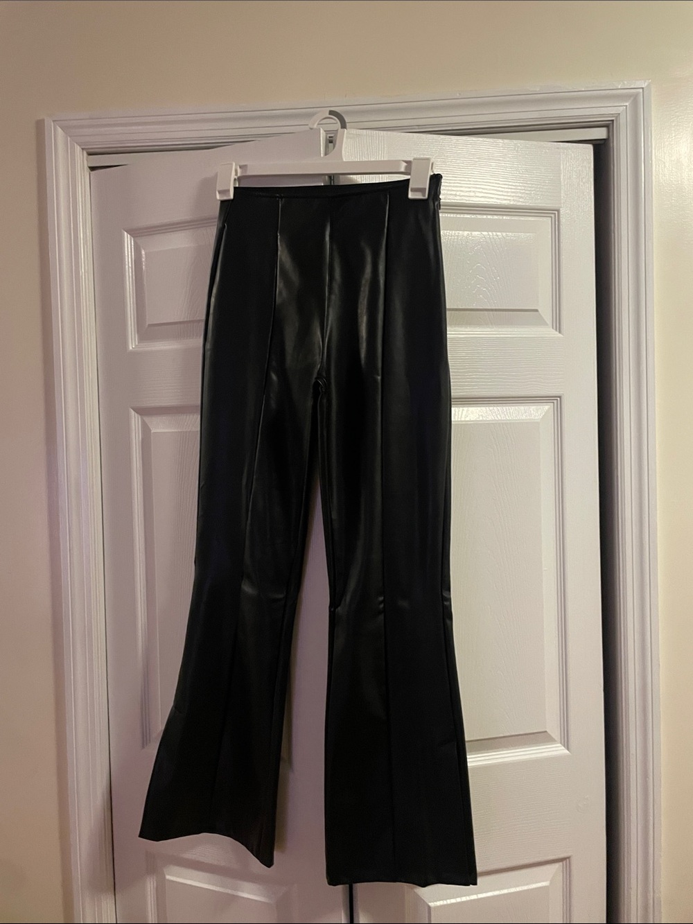 Abercrombie & Fitch Black Vegan Leather Pants
